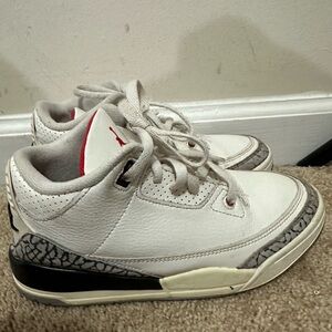 Kids Nike Air Jordan 3 Retro White Cement Reimagined